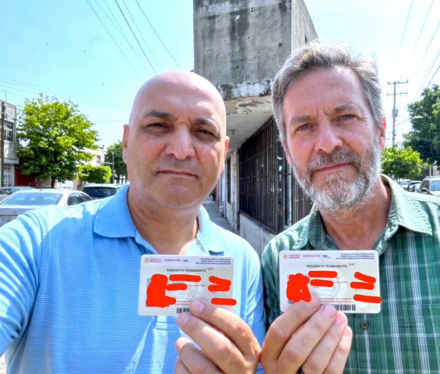 Reloca clients holding their Mexico permanent resident cards